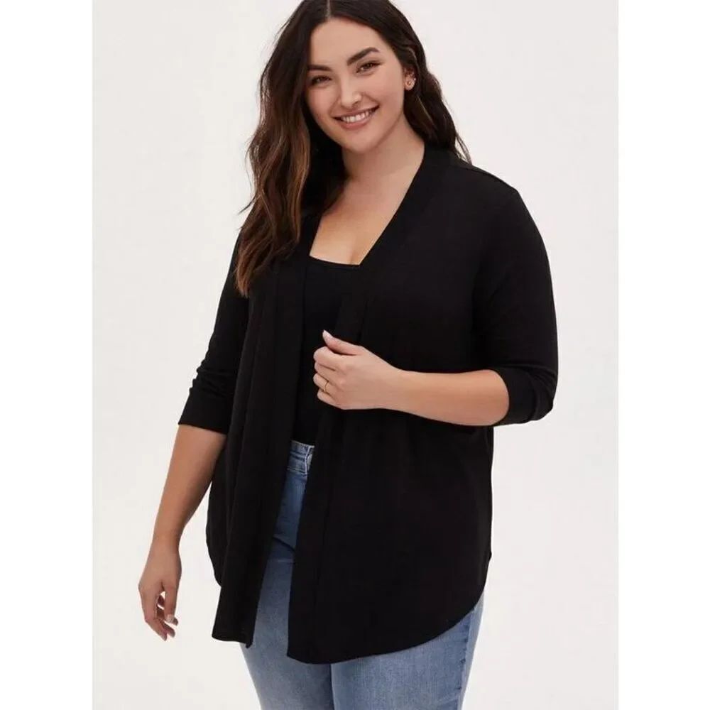 ✨Torrid Black Open Front Sz 4X Cardigan✨
